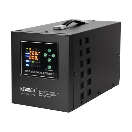 Zdroj záložní KEMOT PROsinus-1500-LFP4 12V 230V 1500VA 1050W Black URZ3427-12-LFP4