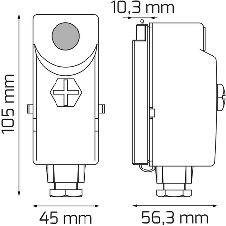 Termostat TC AT10G příložný