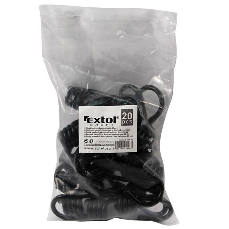 Háčky na elastický popruh EXTOL CRAFT 10011 20ks