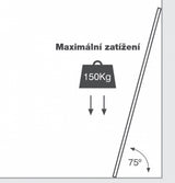 Žebřík/štafle hliníkový G21 GA-TZ12-3,8m teleskopický
