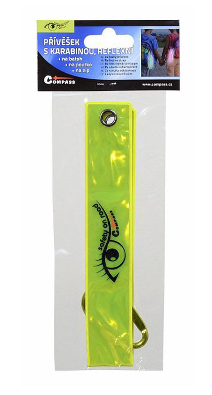 Reflexní přívěšek s karabinou S.O.R. COMPASS 01573