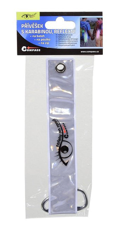 Reflexní přívěšek s karabinou S.O.R. COMPASS 01574