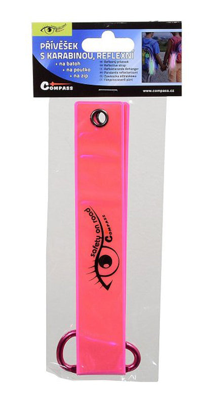 Reflexní přívěšek s karabinou S.O.R. COMPASS 01576