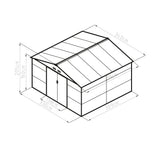 Zahradní domek G21 GAH 1085 340x319cm Grey