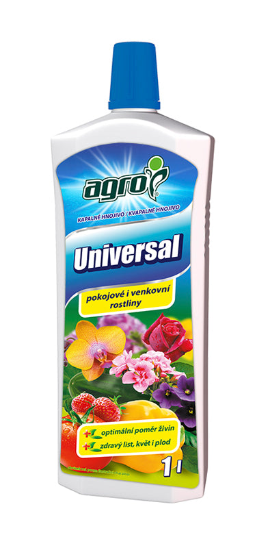 Hnojivo pro pokojové a venkovní rostliny AGRO Universal 1l