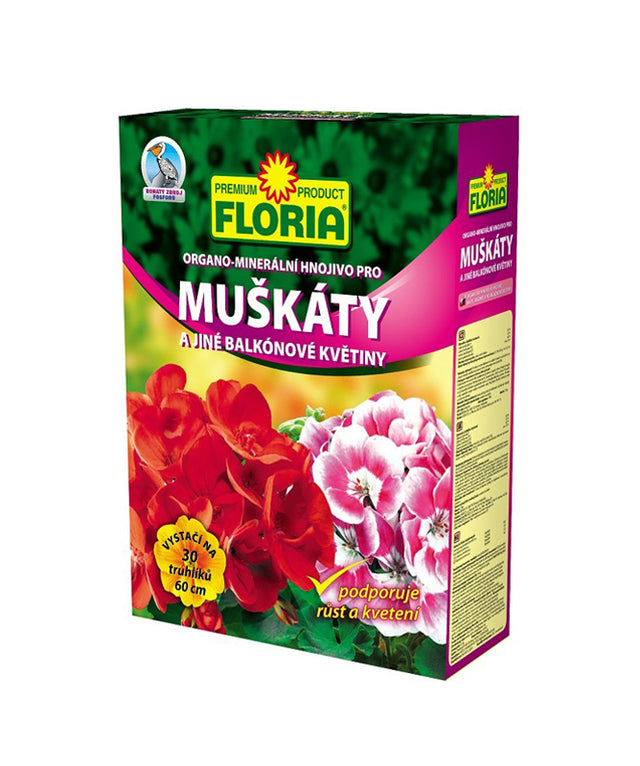 Hnojivo pro muškáty a balkónové rostliny FLORIA 2,5kg