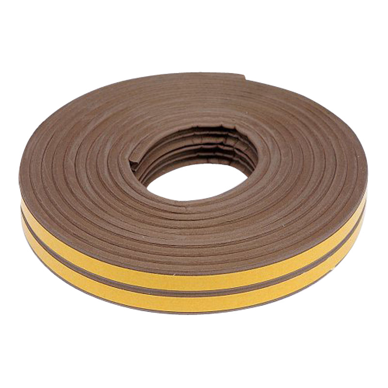 Těsnění do oken a dveří samolepící VOREL TO-76760 9x4mm TYP E hnědé 6m