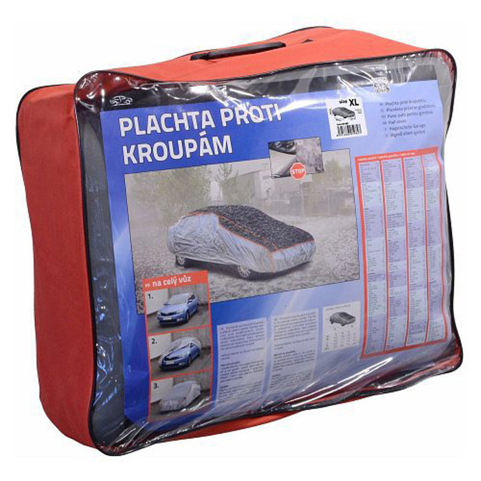 Plachta na auto ochranná, proti kroupám XL 530×177×119cm