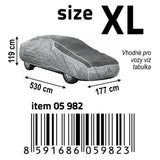 Plachta na auto ochranná, proti kroupám XL 530×177×119cm