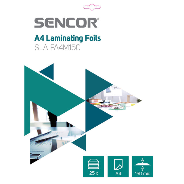 Fólie laminovací SENCOR SLA FA4M150 A4 150mic 25ks