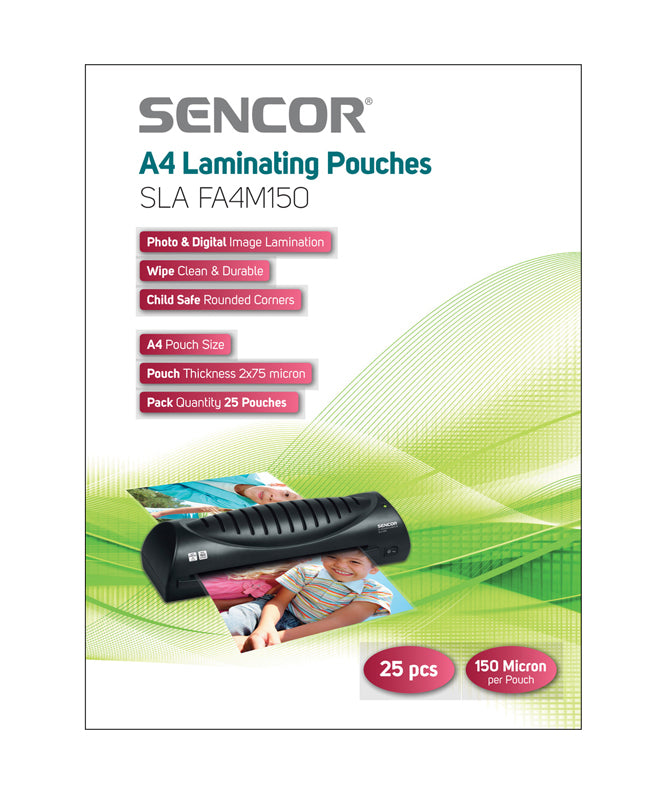 Fólie laminovací SENCOR SLA FA4M150 A4 150mic 25ks