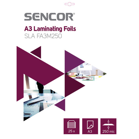 Fólie laminovací SENCOR SLA FA3M250 A3 250mic 25ks