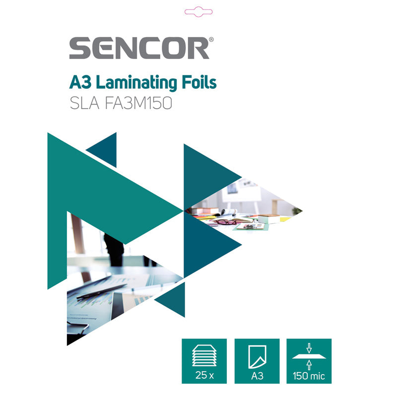 Fólie laminovací SENCOR SLA FA3M150 A3 150mic 25ks