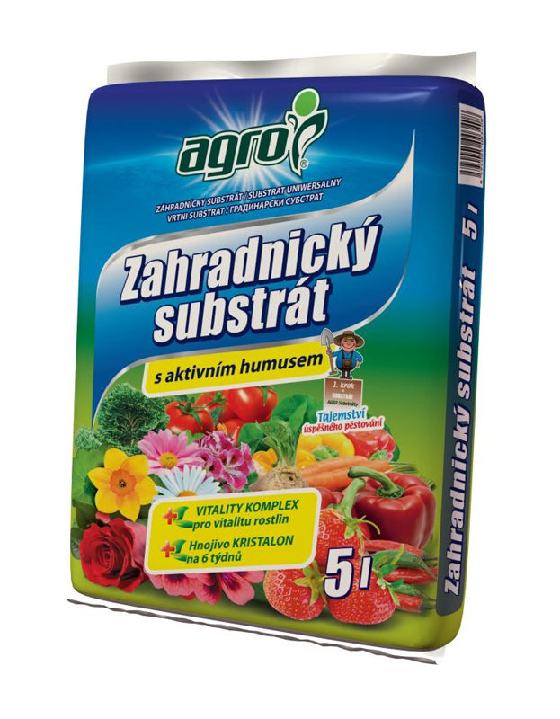 Zahradnický substrát AGRO 5l