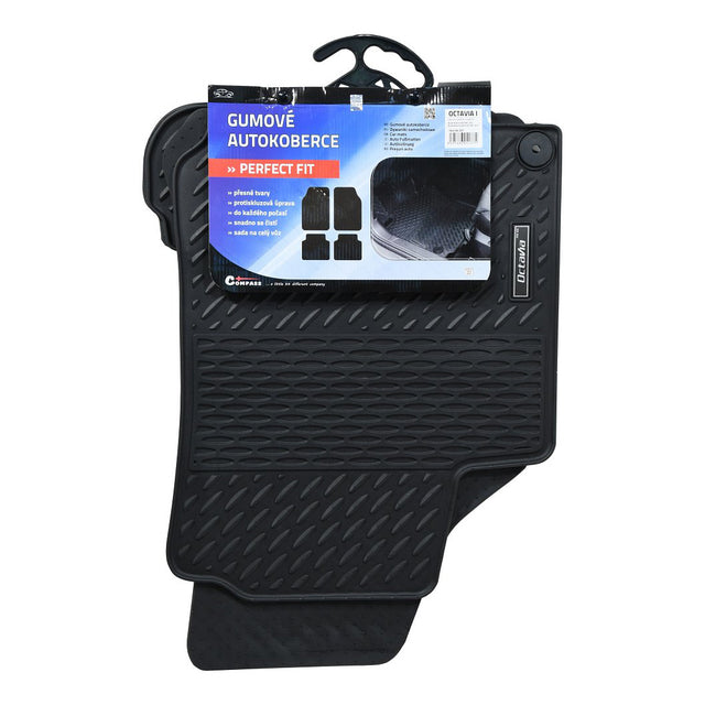 Koberce gumové COMPASS PERFECT FIT FIT P1 s fixací sada 4ks