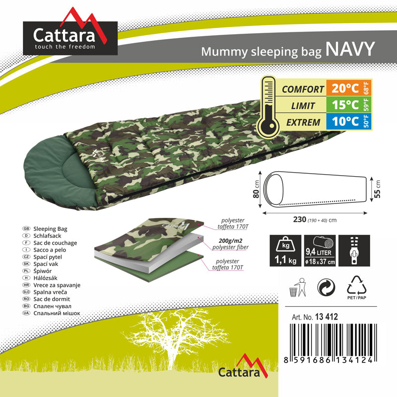 Spací pytel CATTARA 13412 Navy