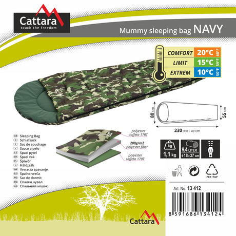 Spací pytel CATTARA 13412 Navy