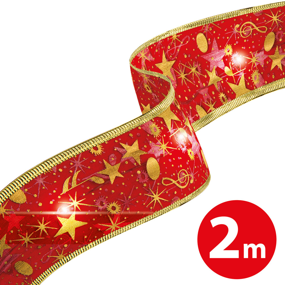 Stuha vánoční LED FAMILY 58933A 2m