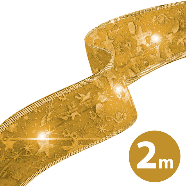 Stuha vánoční LED FAMILY 58933B 2m