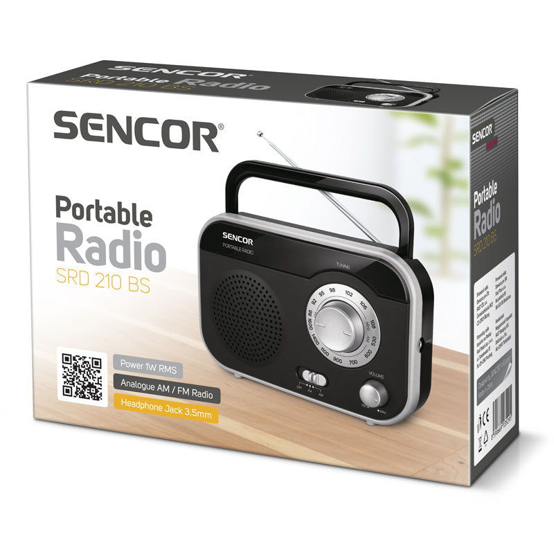Rádio SENCOR SRD 210 BS Black/Silver