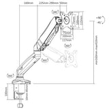 Držák monitoru CABLETECH UCH0208-1