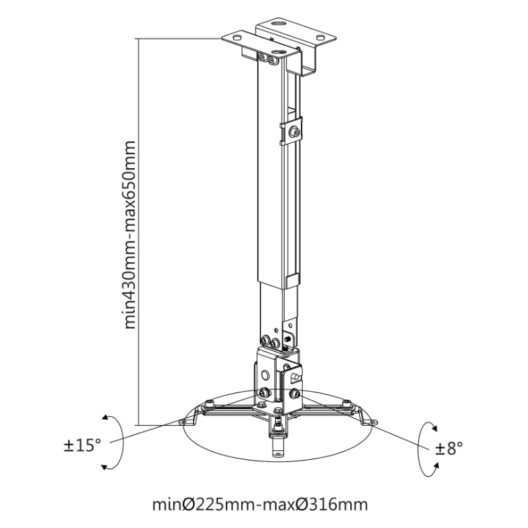 Držák projektoru CABLETECH UCH0101-1