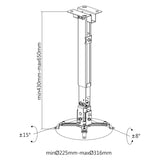 Držák projektoru CABLETECH UCH0101-1