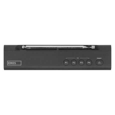 Přenosné rádio EMOS E0090 s Bluetooth, DAB/ DAB+/ FM, černé