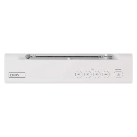Přenosné rádio EMOS E0091 s Bluetooth, DAB/ DAB+/ FM, bílé