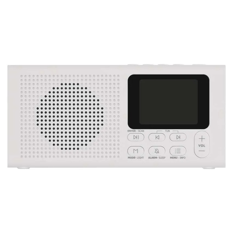 Přenosné rádio EMOS E0091 s Bluetooth, DAB/ DAB+/ FM, bílé