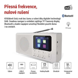Přenosné rádio EMOS E0091 s Bluetooth, DAB/ DAB+/ FM, bílé