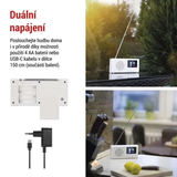Přenosné rádio EMOS E0091 s Bluetooth, DAB/ DAB+/ FM, bílé