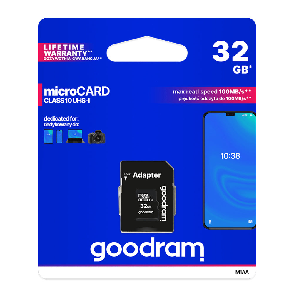 Karta paměťová GOODRAM microSD 32GB s adaptérem