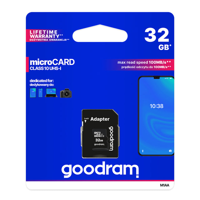 Karta paměťová GOODRAM microSD 32GB s adaptérem