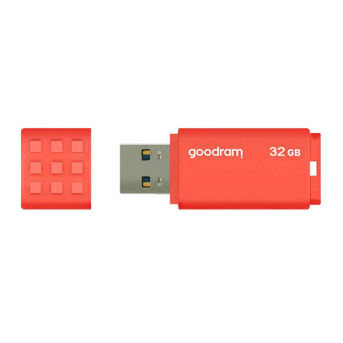 Flash disk GOODRAM USB 3.0 32GB bílo-oranžový
