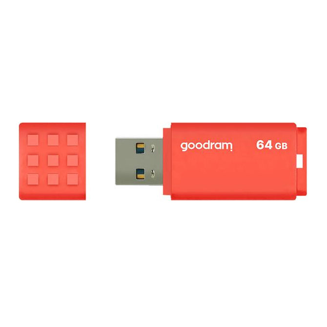 Flash disk GOODRAM USB 3.0 64GB bílo-oranžový