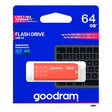 Flash disk GOODRAM USB 3.0 64GB bílo-oranžový