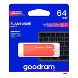Flash disk GOODRAM USB 3.0 64GB bílo-oranžový