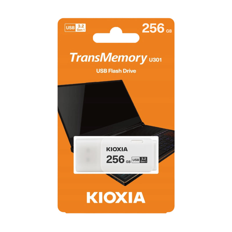 Flash disk KIOXIA Hayabusa USB 3.2 256GB bílá