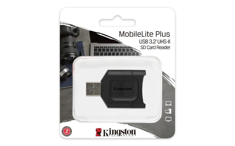 Čtečka paměťových karet KINGSTON MobileLite Plus USB3.2 Gen1 SDHC/SDXC UHS-II Black