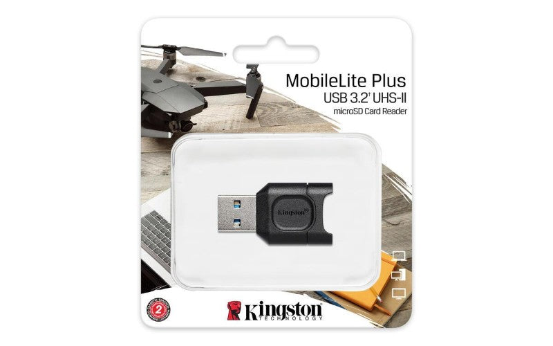Čtečka paměťových karet KINGSTON MobileLite Plus USB3.2 Gen1 microSDHC/SDXC UHS-II Black