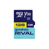 Paměťová karta GOODRAM Rival microSD 128GB V30 UHS-III s adaptérem