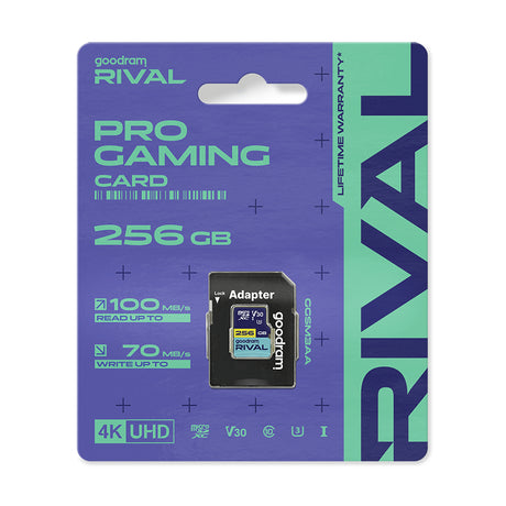 Paměťová karta GOODRAM Rival microSD 256GB V30 UHS-III s adaptérem