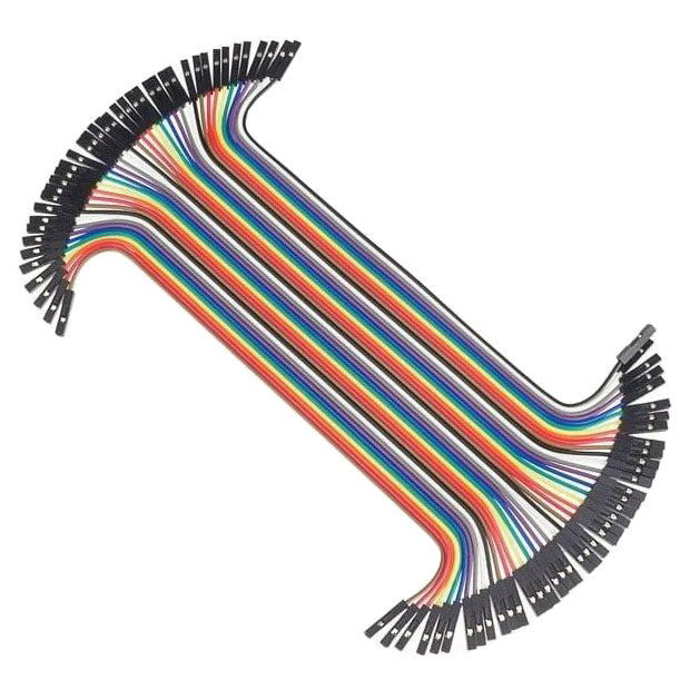 Propojovací vodiče dupont 40pin, délka 20cm, samice-samice