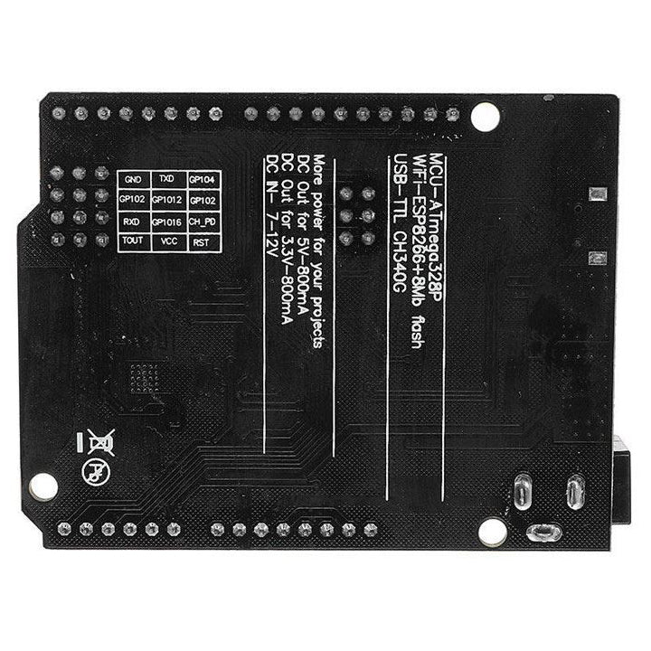 Arduino Uno+WiFi ATmega328P+ESP8266 32kB/32MB