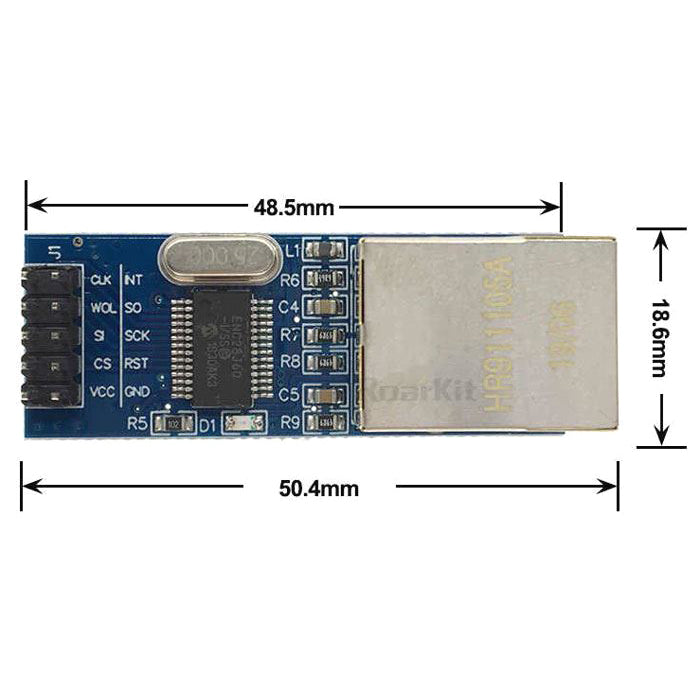 Modul LAN Ethernet mini ENC28J60