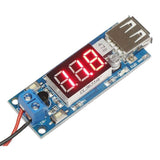 Napájecí modul, step-down měnič 4,5-40V na 5V/2A, USB+voltmetr