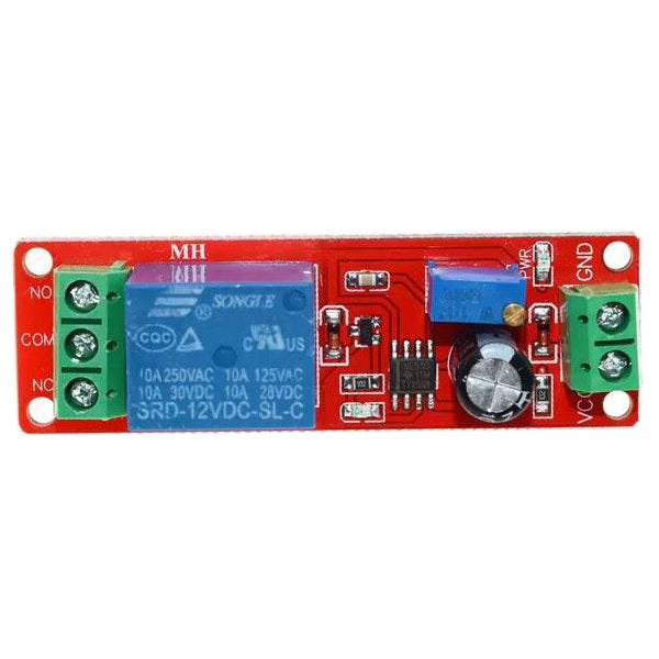Modul časového zpoždění s relé 1-10s, modul s NE555, napájení 12V