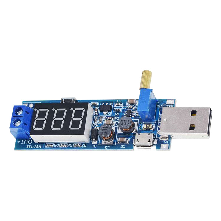 Napájecí modul, step-up měnič 3,5-12V na 1,2-24V včetně USB