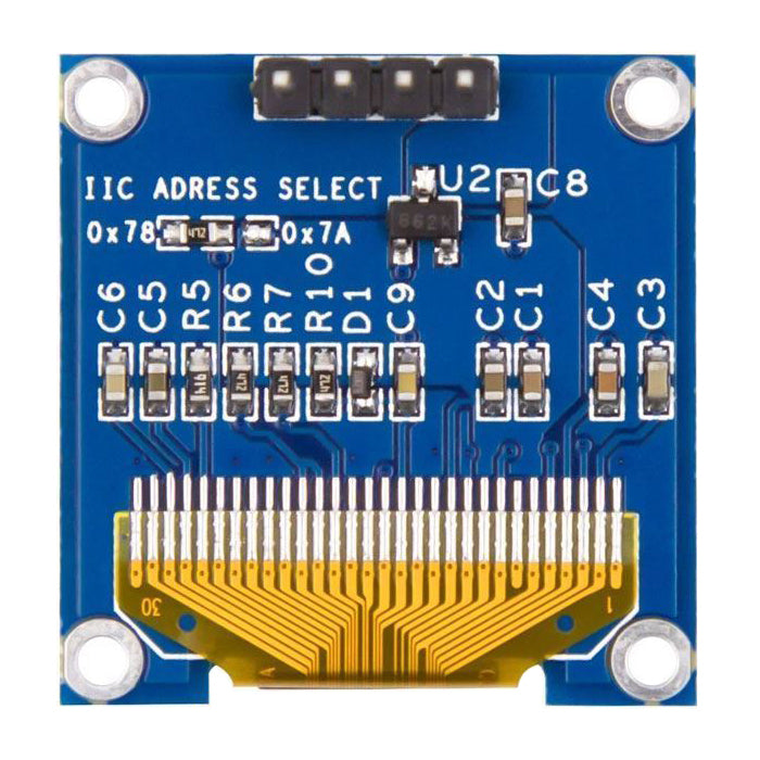 Displej OLED 0,96", 128x64 znaků, IIC/I2C, 4piny, modrý